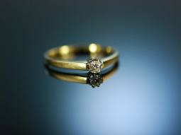 My lovely! Zarter Diamant Verlobungs Ring Gold 585 ca 0,1 ct