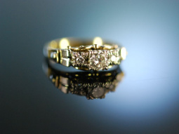 My Diamond! Edler Verlobungs Ring um 1950 Gold 585 Diamanten ca. 0,25 ct
