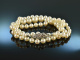 Around 1960! Classic Akoja cultured pearl necklace in gradient clasp gold 585