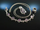 Sixties! Oly Modernist Set Bracelet Pendant with chain and ring Silver 835 Amethyst