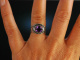 Sixties! Oly Modernist Set Bracelet Pendant with chain and ring Silver 835 Amethyst