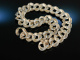 Um 1965! Schicke Sixties Statement Kette Silber 925