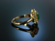 Edles Gr&uuml;n! Feinster kolumbianischer Smaragd Ring Brillanten Gold 750