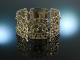 To hunting and traditional costume! Bracelet Jumping Stag Silver 800 around 1950