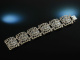 To hunting and traditional costume! Bracelet Jumping Stag Silver 800 around 1950