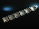 To hunting and traditional costume! Bracelet Jumping Stag Silver 800 around 1950