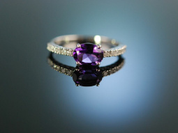 Deep Violet! Freundschafts Verlobungs Engagement Ring...