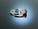 Deep Violet! Freundschafts Verlobungs Engagement Ring Gold 750 Amethyst Brillanten