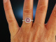 Marry me! Verlobungs Ring Weiß Gold 750 Rubine Brillanten