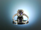 Lovely as you! Freundschafts Verlobungs Ring Wei&szlig; Gold 750 Amethyst Brillanten