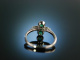 My Love! Engagement Freundschafts Ring Wei Gold 750 Smaragde Diamanten