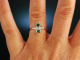 My Love! Engagement Freundschafts Ring Wei Gold 750 Smaragde Diamanten