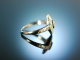 Be my Diamond! Verlobungs Brillant Ring Wei&szlig; Gold 750 Edwardian Style