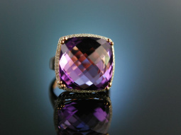 So twinkling! Traum Ring Ros&eacute; Gold 750 Amethyst...