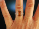 Feines Leuchten! Edler Ring Wei Gold 750 Citrin Brillanten