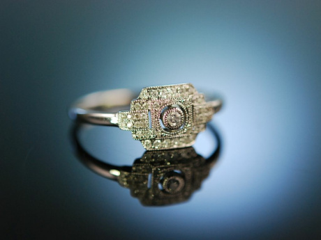 Love me! Zarter Verlobungs Engagement Ring Wei Gold 750 Brillanten