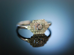 Love me! Zarter Verlobungs Engagement Ring Wei&szlig; Gold 750 Brillanten
