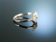 Love me! Zarter Verlobungs Engagement Ring Wei Gold 750 Brillanten