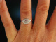 Love me! Zarter Verlobungs Engagement Ring Wei Gold 750 Brillanten