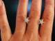 Bright Stars! Wundervolle Stern Ohrringe Wei&szlig; Gold 750 Diamanten