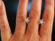 Bright Stars! Wundervolle Stern Ohrringe Wei&szlig; Gold 750 Diamanten