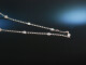 Noble Necklace! Glitzernde Kette Wei&szlig; Gold 750 Brillanten