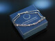 Noble Necklace! Glitzernde Kette Wei&szlig; Gold 750 Brillanten