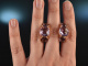 Dressy violet! Schicke Ohrringe Silber 925 ros&eacute; vergoldet Amethyste