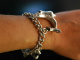 Shoe Love! Seltenes schweres Bettelarmband 7 Schuh Charms Silber 925 England um 1950