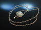 Um 1910! Jugendstil Plique  jour Collier im gyptischen Stil Silber 800 Fenster Email