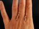 Exquisite sparkle! Pretty diamond earrings pink gold
