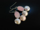 Big Rose! Wundervolle Ohrringe Silber 925 Pink Opal Perlen
