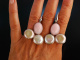 Big Rose! Wundervolle Ohrringe Silber 925 Pink Opal Perlen