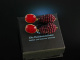 Variation of Red! Schicke Ohrringe Silber 925 vergoldet Roter Achat und Granat