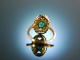 Klassisch schön! Wundervoller Smaragd Ring Gold 585 Brillanten