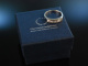 Finest Quality! Halb Memory Ring Wei&szlig; Gold 750 Diamanten um 1980