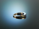 Finest Quality! Half Memory Ring White Gold 750 Sapphire around 1980