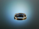 Finest Quality! Half Memory Ring White Gold 750 Sapphire around 1980