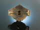 Munich Biedermeier around 1850! Brooch foam gold 333 seed beads turquoise ornamental stones
