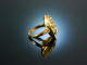 München um 1950! Goldschmiede Ring Gold 750 feinste Rubine Diamant