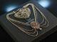 Wundersch&ouml;n zur Tracht! Dirndl Kette und Armband Silber 835 Amethyst teilvergoldet M&uuml;nchen um 1950