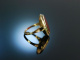 Klassisch für die Dame! Wappen Siegel Ring Gold 333 Karneol ungraviert