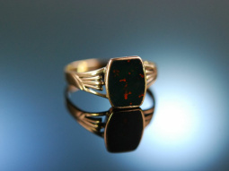 Um 1910! Charmanter Damen Wappen Siegel Ring Gold 333...