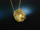 USA um 1905! Edles Jugendstil Collier Gold 585 Plique &agrave; Jour Fensteremail Diamanten