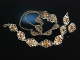 Tegernsee um 1950! Dirndl Trachten Schmuck Kette Armband Ring Silber 835 Granate vergoldet