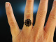 Um 1960! H&uuml;bscher klassischer Granat Ring Gold 333