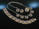 Graz um 1950! Trachten Schmuck Set 4 teilig Silber 800 Amethyste