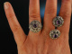 Graz um 1950! Trachten Schmuck Set 4 teilig Silber 800 Amethyste