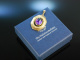 Um 1960! H&uuml;bscher Vintage Anh&auml;nger Gelb Gold 333 Amethyst