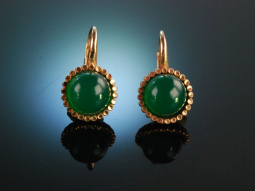 Pretty Green! H&uuml;bsche Ohrringe Silber 925 Gr&uuml;n Achat